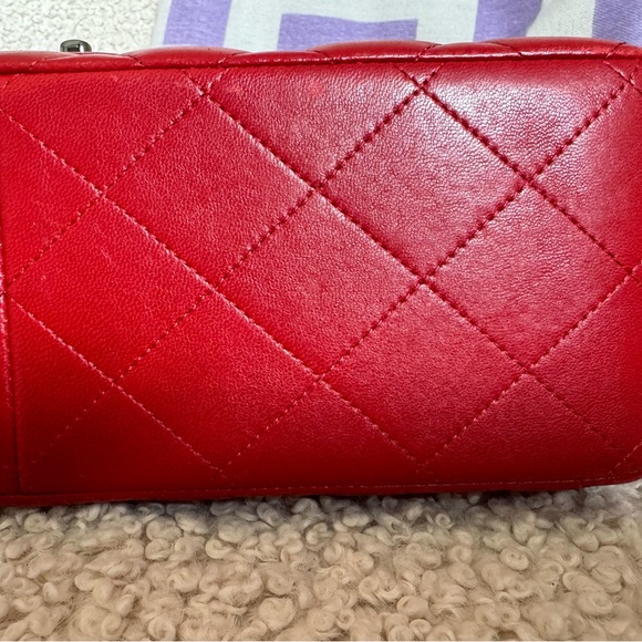 CHANEL LAMBSKIN DOUBLE FLAP JUMBO BAG EXCELLENT CONDITION - Picture 4 of 16